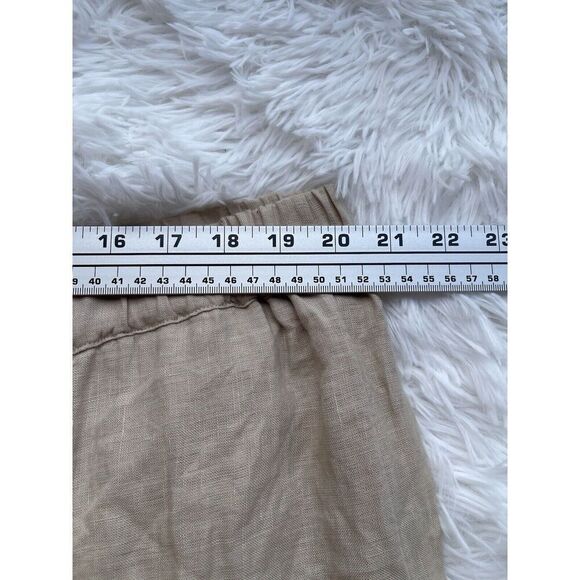 Chico’s 100% Linen Size 3 16/18 Crochet Maxi Skirt Embroidered Hem Boho Full - Picture 7 of 10